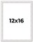 Textured White Picture Frame - UV Acrylic, Foam Board Backing, Hanging Hardware